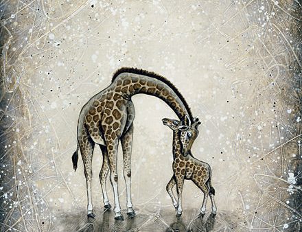 BHAR368 - My Love for You - Giraffes - 12x16 Online Sale